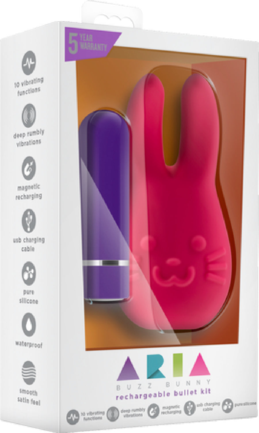 Buzz Bunny - Rechargeable Bullet Kit (Cerise) Default Title - Club X