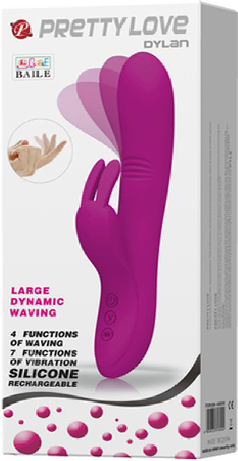 Pretty Love - Dylan Rabbit Vibrator Purple - Club X