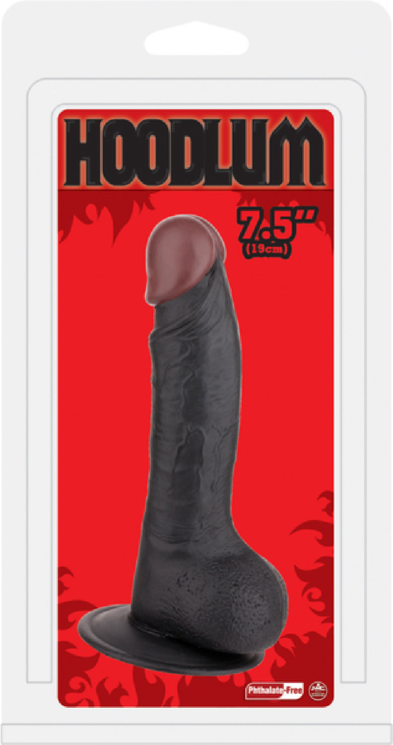 7.5" Dong With Balls Black - Club X