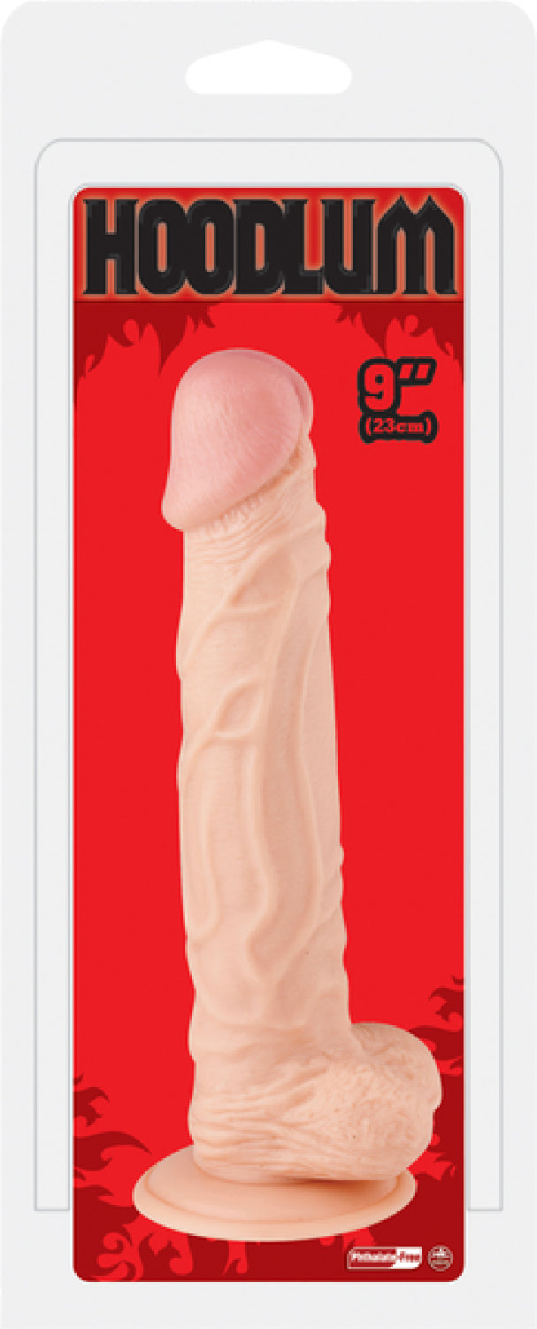9" Dong With Balls Flesh - Club X