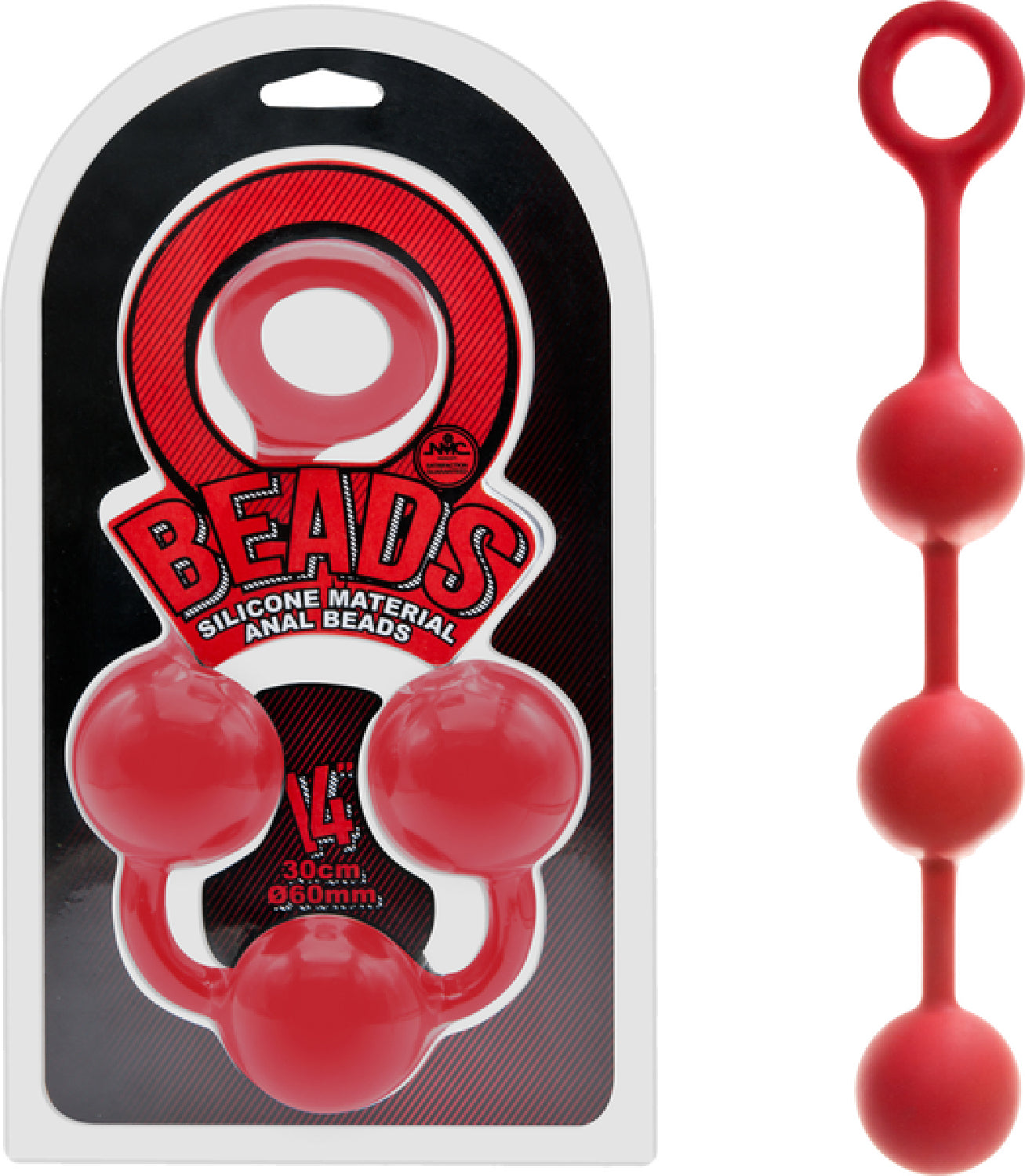 Silicone Anal Beads 14" - Club X