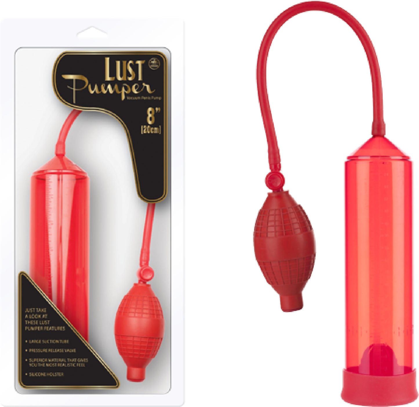 Lust Pumper 8" Pump Red - Club X