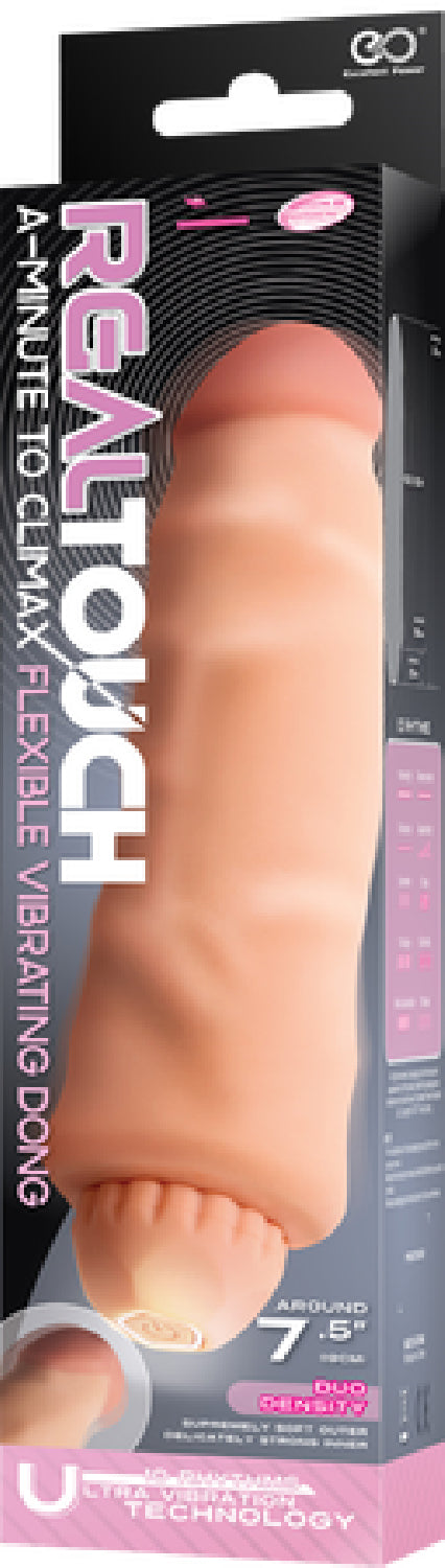 Flexible Vibrating Dong 7.5" (Flesh) Default Title - Club X