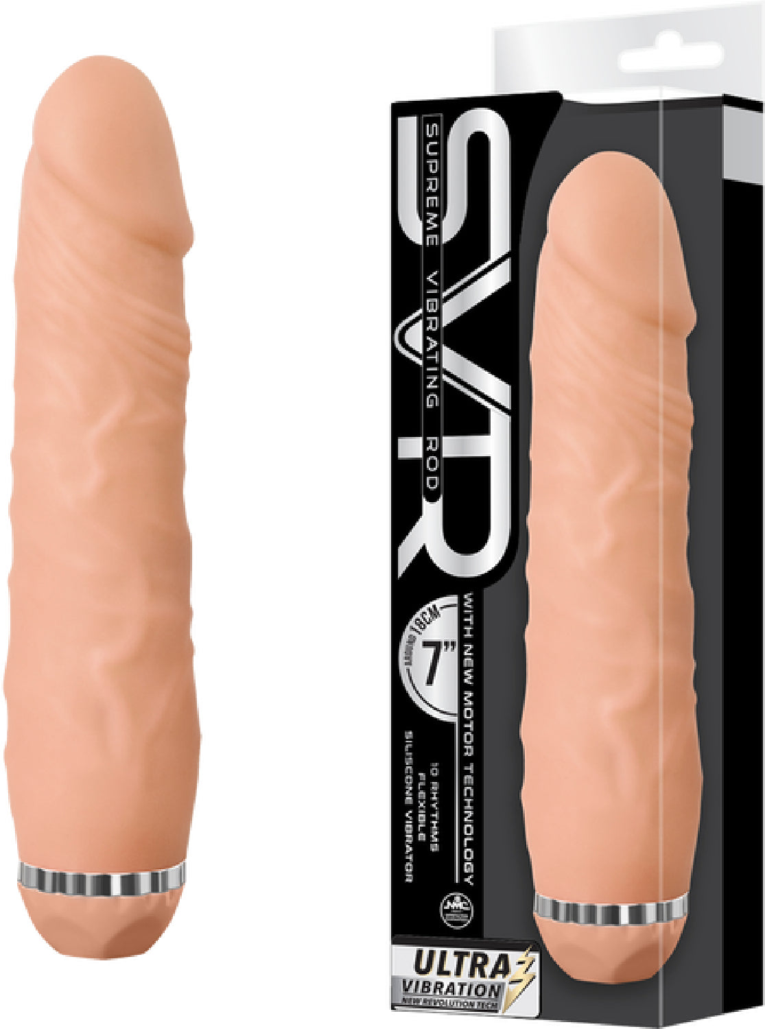 SVR 7" Vibrator Large tip(Flesh) Default Title - Club X