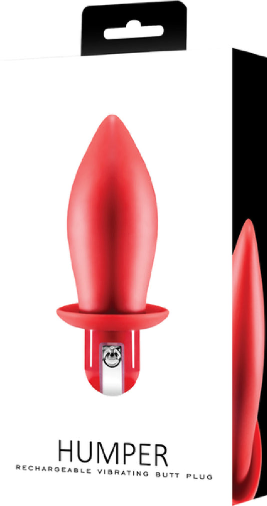 Humper Rechargeable Vibrating Butt Plug Red - Club X