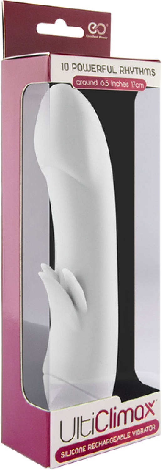 Silicone Rechargeable Vibrator Tickler White - Club X