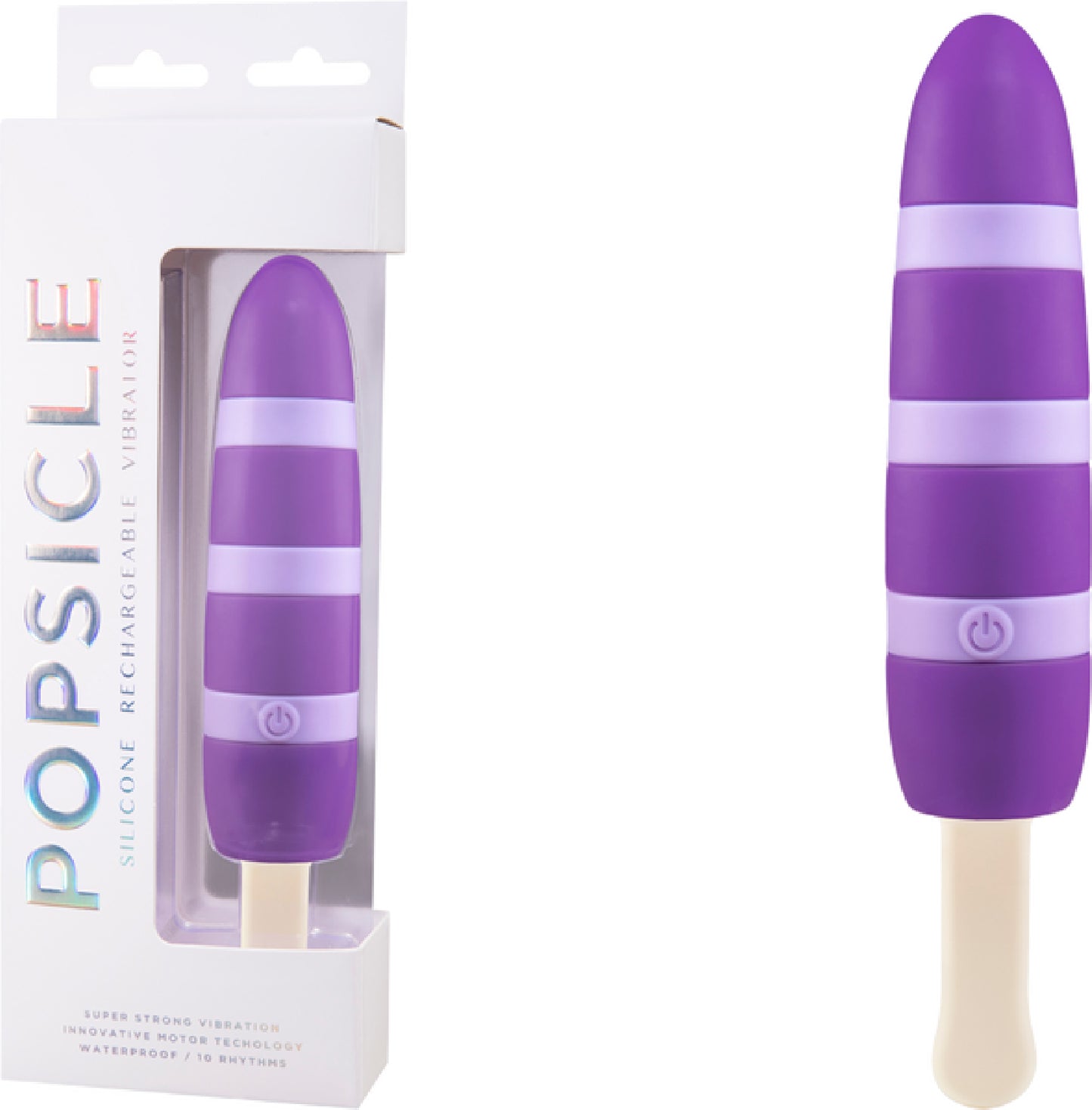 Silicone Rechargeable Vibrators Purple - Club X