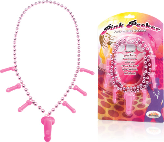 Pink Pecker Party Whistle Necklace Default Title - Club X