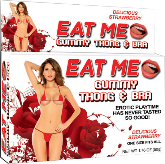 Eat Me - Gummy Thong & Bra - Strawberry Default Title - Club X