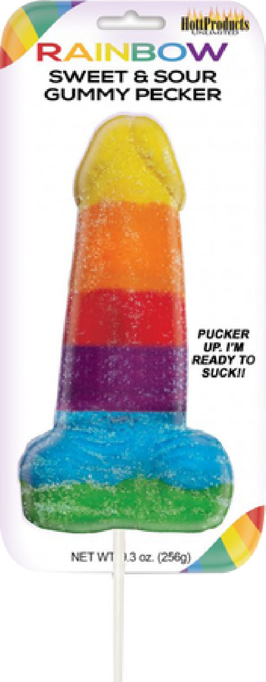 Sweet & Sour Jumbow Rainbow Gummy Cock Pop Default Title - Club X