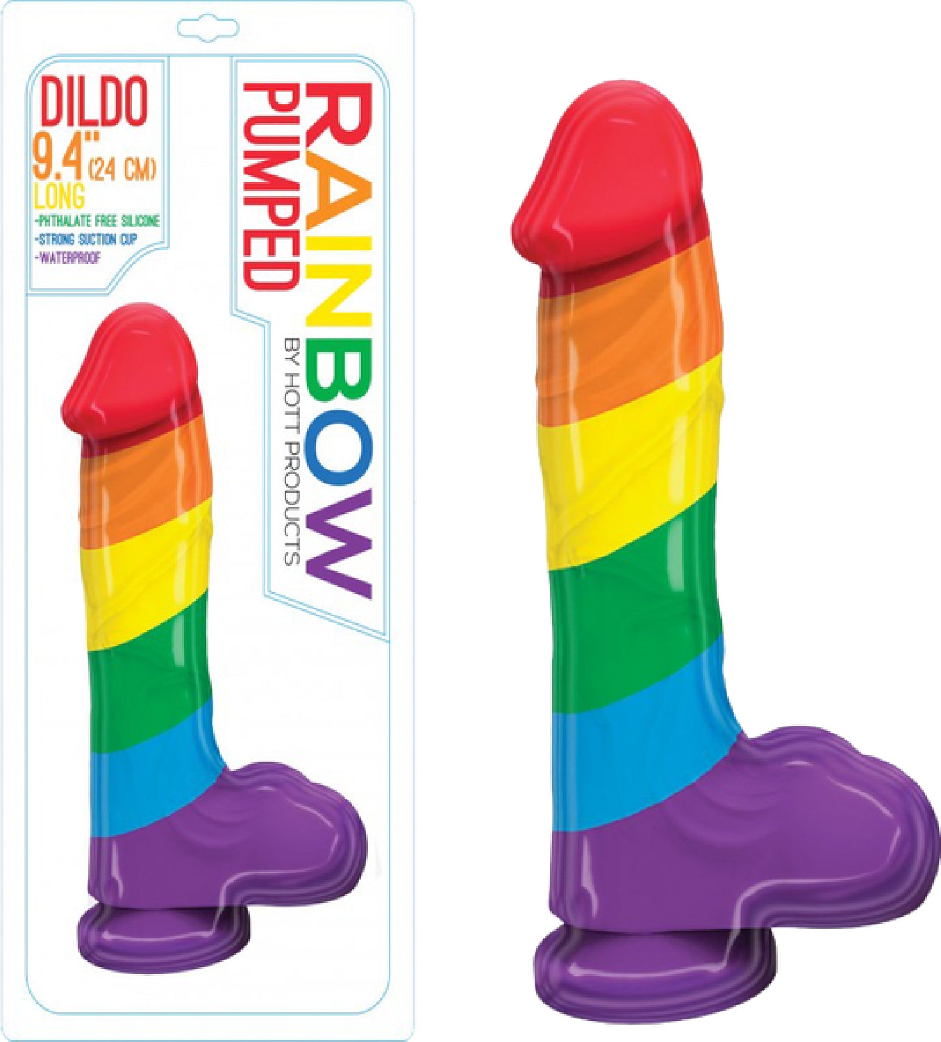Rainbow Dildo - Pumped Default Title - Club X