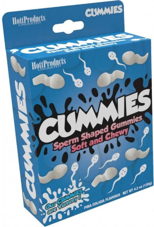 Cummies Sperm Shaped Gummies Pina Colada novelty candy - ClubX Australia