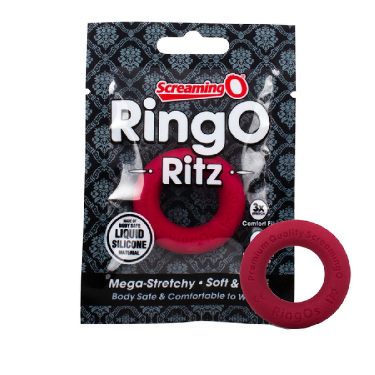 RingO Ritz Cock Ring Red - Club X