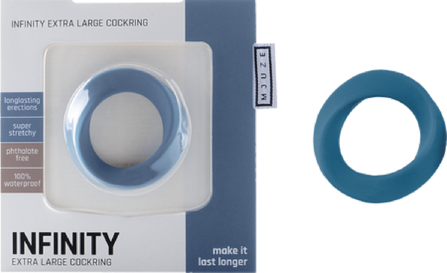 Infinity - XL Cockring Blue - Club X