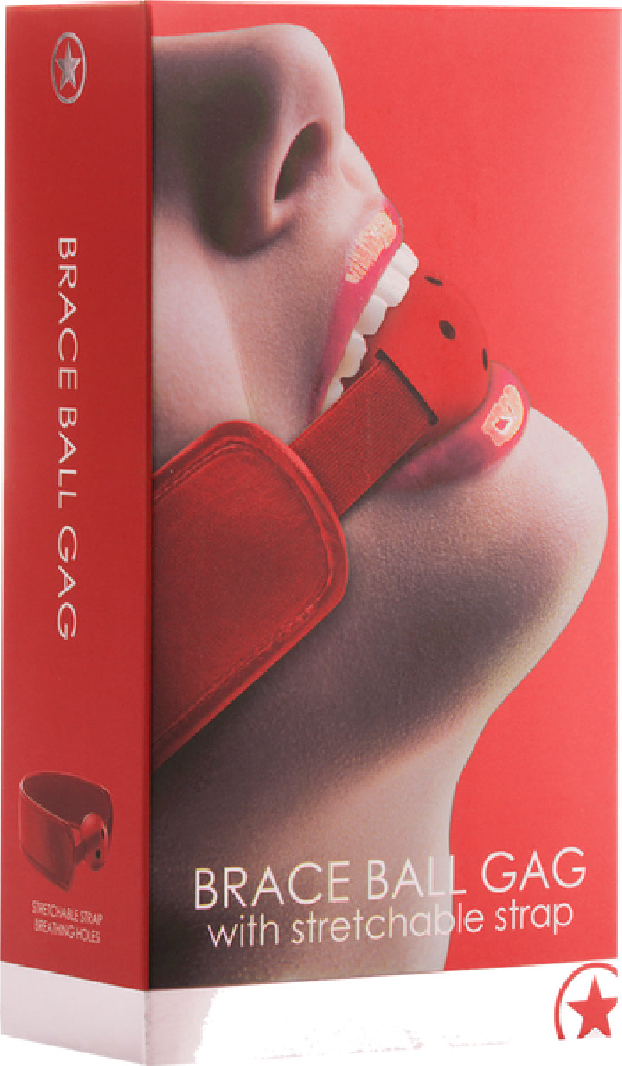 Brace Ball Gag Red - Club X