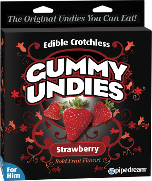 Edible Male Gummy Undies Strawberry - Club X