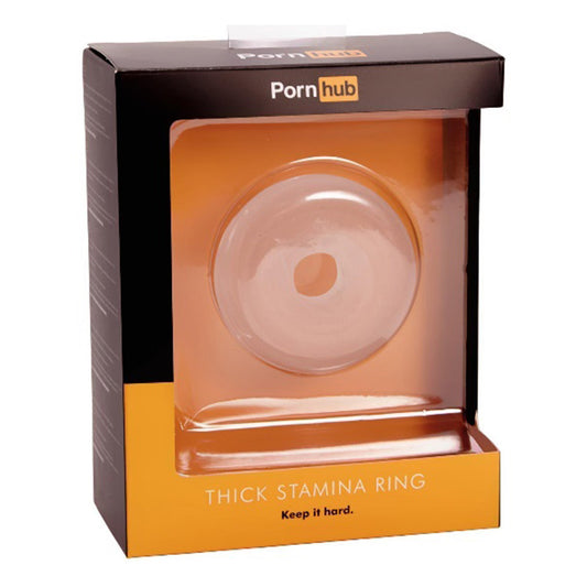 Pornhub Official Collection Thick Stamina Ring Clear  - Club X