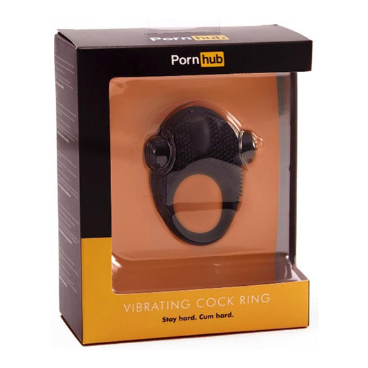 Pornhub Vibrating Cock Ring Black  - Club X