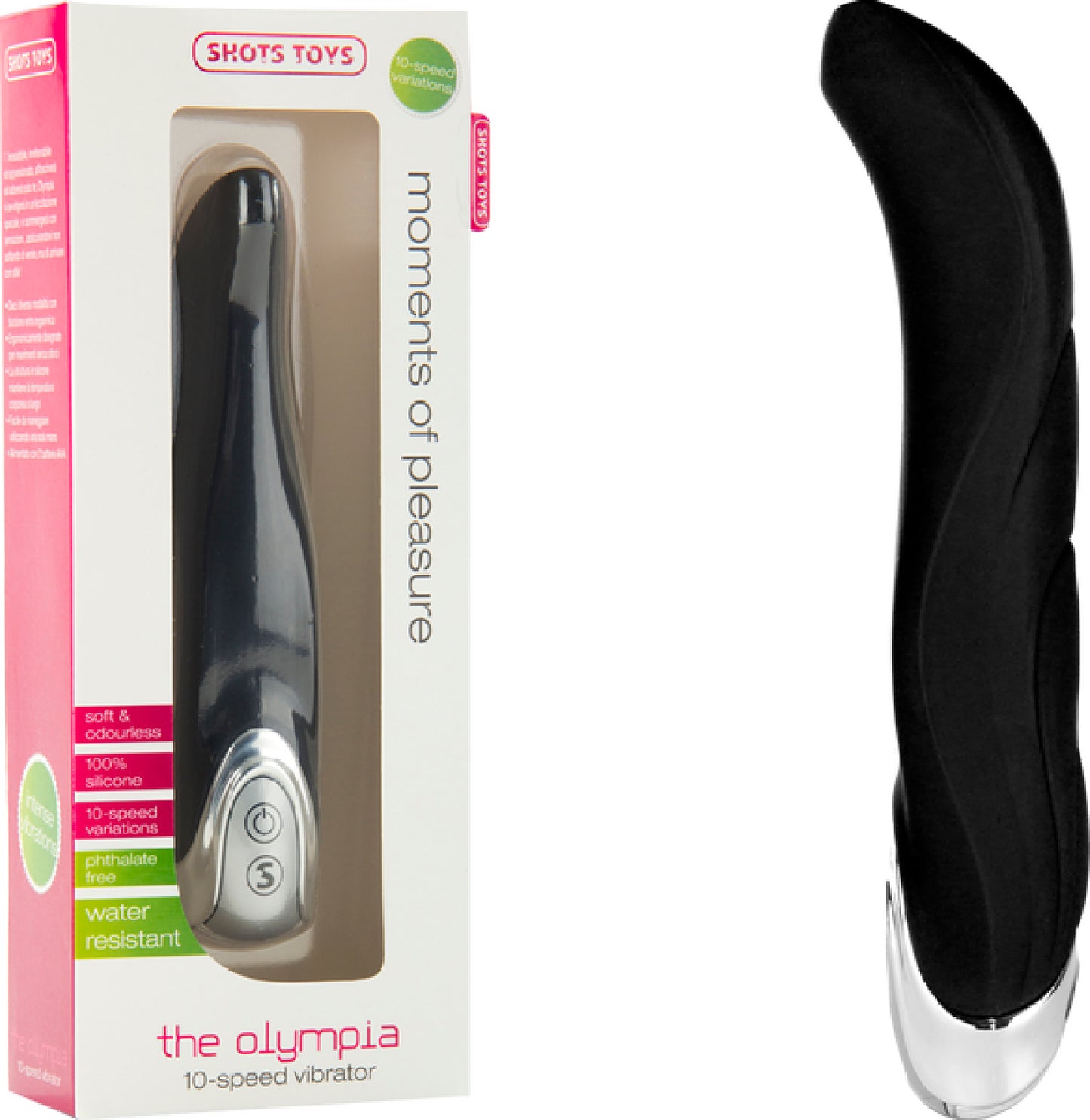 The Olympia G spot Vibrator (Black) Black - Club X