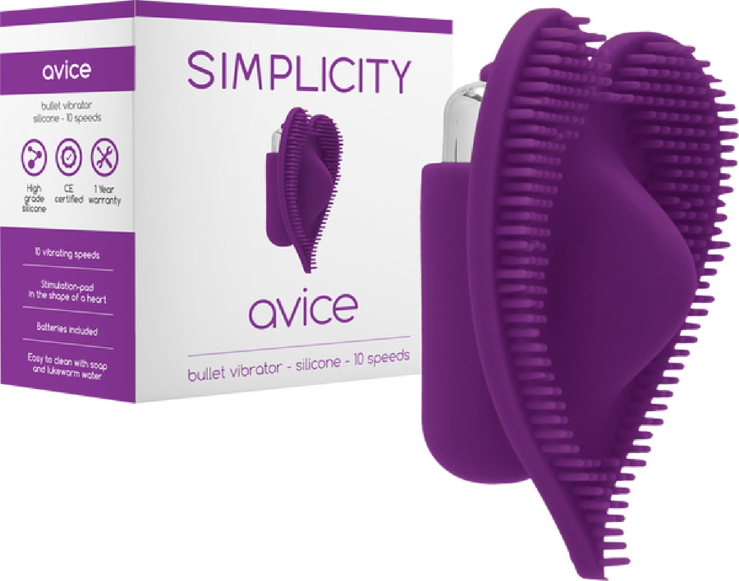 Avice Bullet Vibrator Purple - Club X