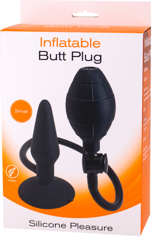 Inflatable Butt Plug- Small (Black) Default Title - Club X