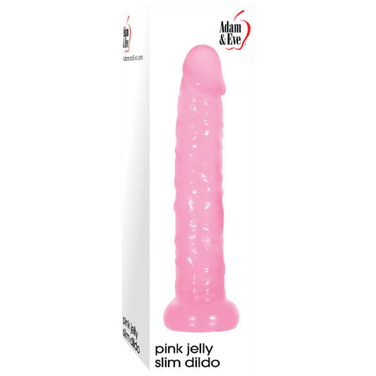 Adam & Eve Pink Jelly Slim Dildo  - Club X