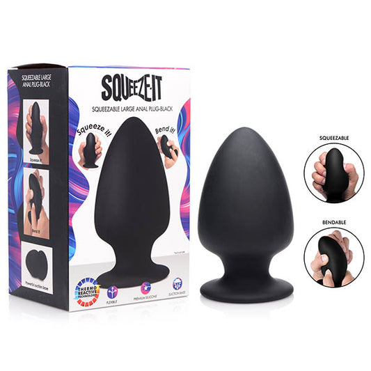 Squeeze-It Squeezable Silicone Anal Plug  - Club X