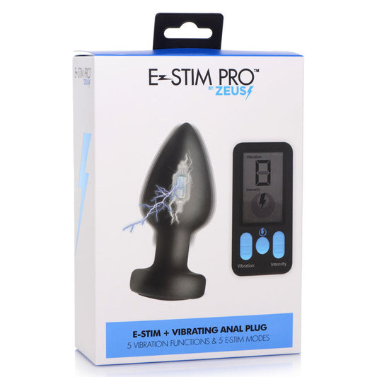 Zeus Electrosex Vibrating & E-Stim Anal Plug Default Title - Club X