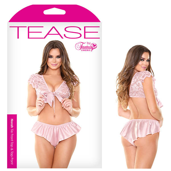 Tease Norah Tie Front Top & Tap Pant - Club X