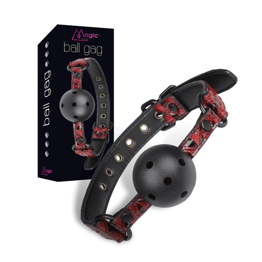 Magic Touch Ball Gag Purple - Club X