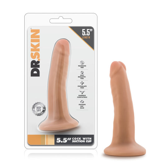 Dr. Skin 5.5'' Cock with Suction Cup - Club X