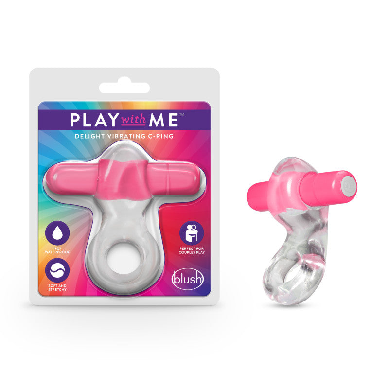 Play With Me Delight Vibrating C-Ring Smooth Texture - ClubX Australia