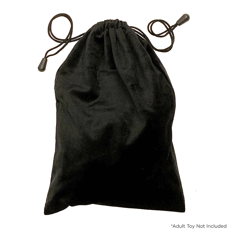 Adult Toy Pouch - Velvet Black  - Club X