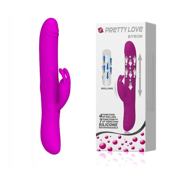Pretty Love 'Byron' Rotating Rabbit Vibrator - Club X
