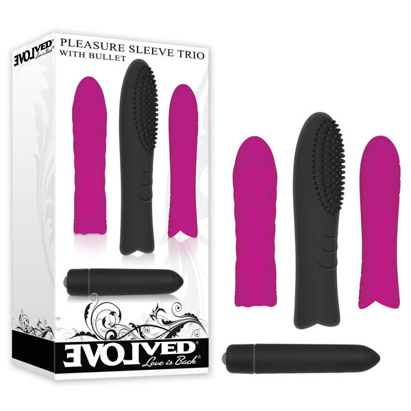 Pleasure Sleeve Trio With Bullet - Club X