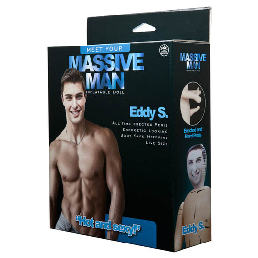 Excellent Power Massive Man Eddy S inflatable male companion life-size - ClubX Australia