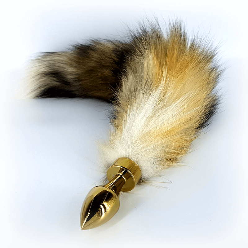 Fox Tail Gold Butt Plug - Club X