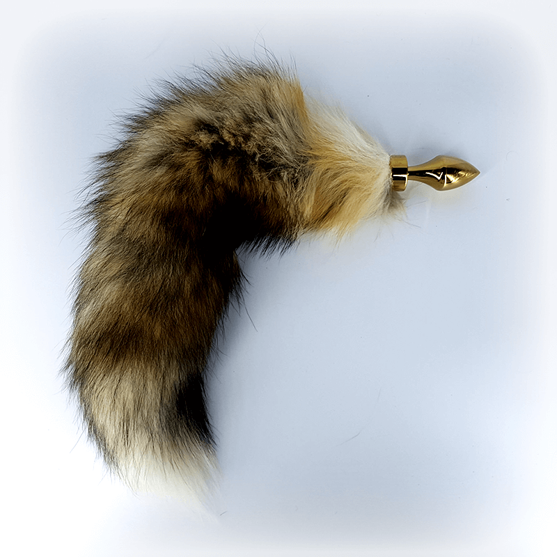 Fox Tail Gold Butt Plug - Club X