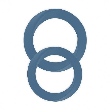 MJUZE Thin Medium and Large Cockring Blue - Club X