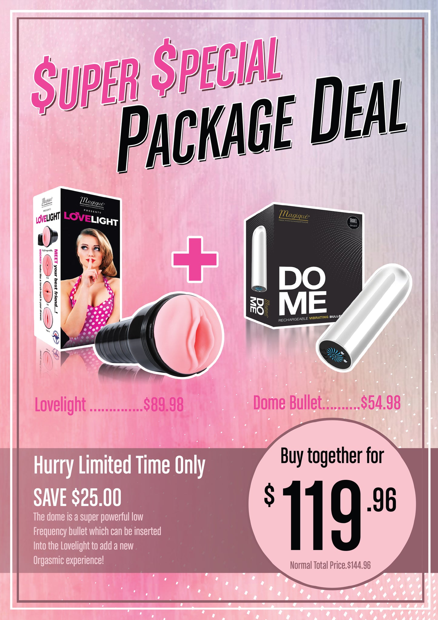 Magic Touch Fun Dome And Lovelight Package Deal  - Club X