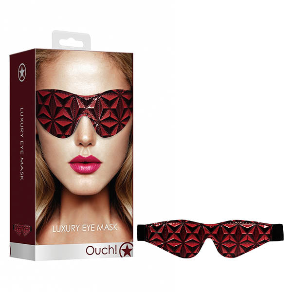 OUCH! Luxury Eye Mask - Burgundy - Club X