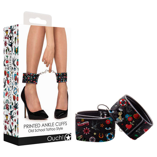 Ouch! Printed Ankle Cuffs  - Club X
