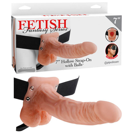 Fetish Fantasy Series 7'' Hollow Strap-On With Balls - Club X