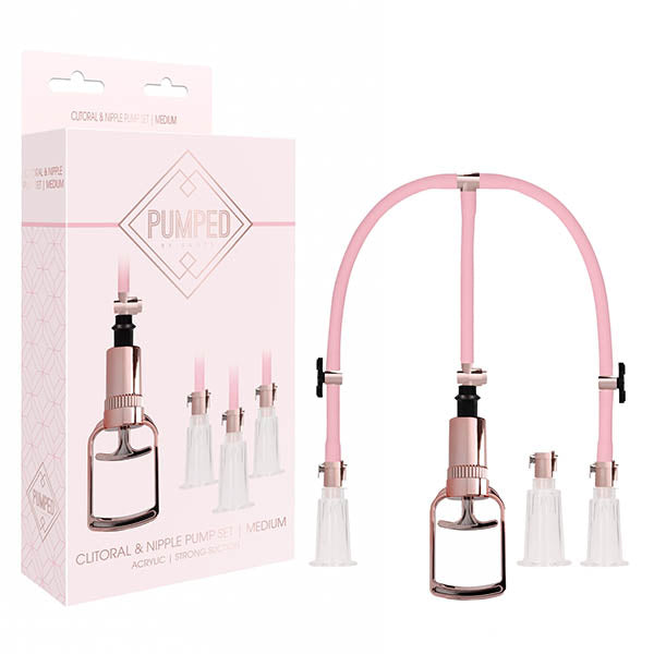 Pumped Clitoral & Nipple Pump Set - Club X