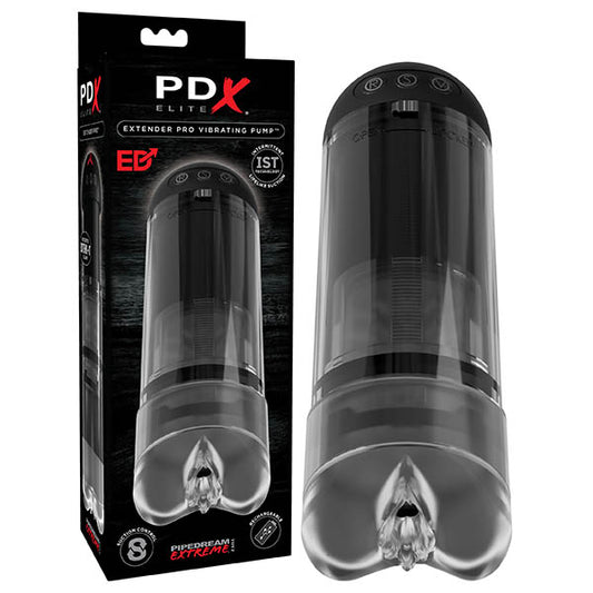 Pipedream Extreme Toyz Elite Extender Pro Vibrating Penis Pump - Club X