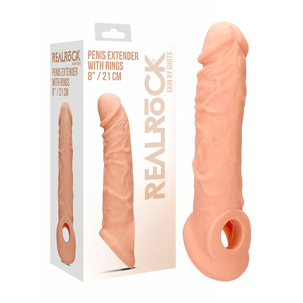 RealRock 8'' Penis Extender with Rings - Club X