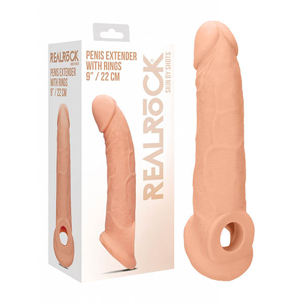 RealRock 9'' Penis Extender with Rings - Club X