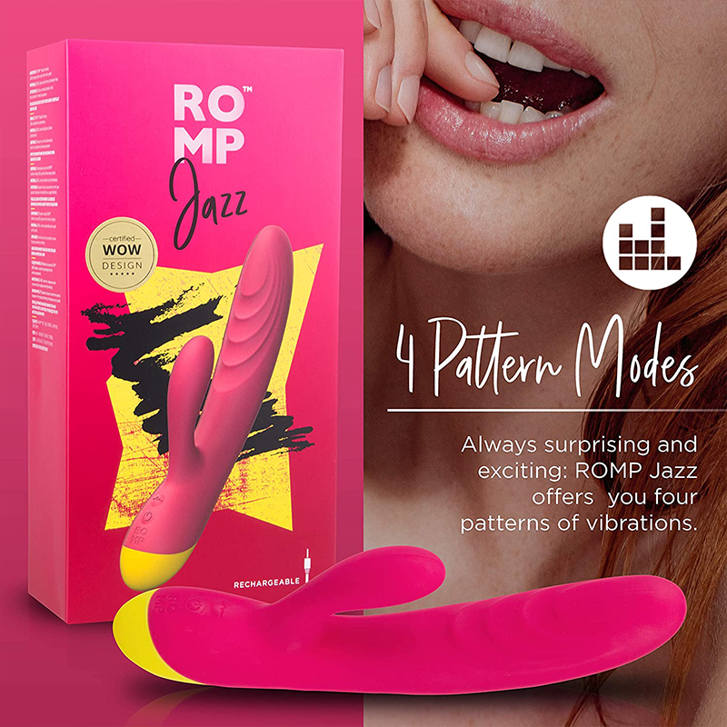 ROMP Jazz - Vibrating Rabbit Toy with Dual Motor Stimulation - Club X
