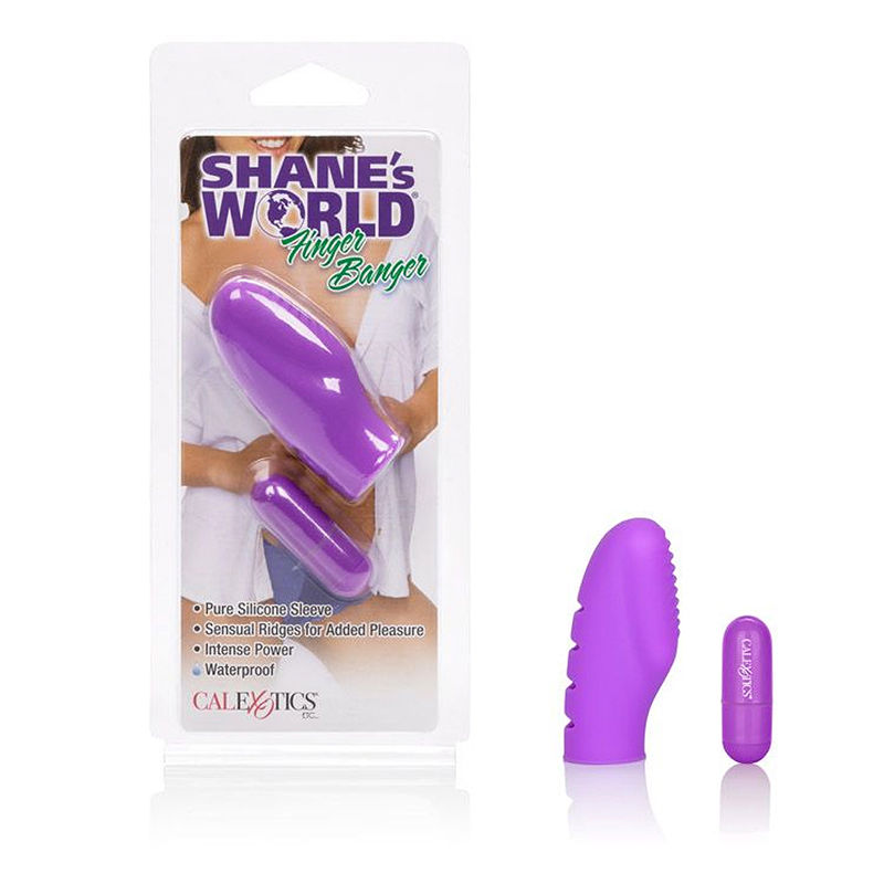 Shane's World Finger Banger Purple Bullet Vibrator - Club X