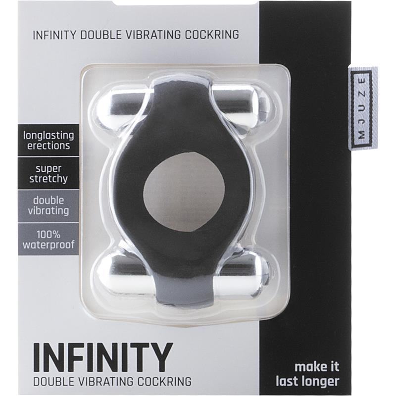 Mjuze Double Vibrating Cockring - Club X